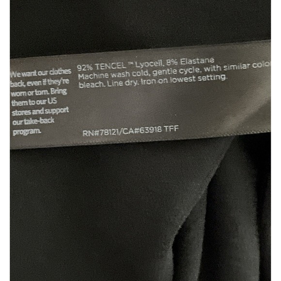 Eileen Fisher Black Sleeveless Tank Maxi Dress Size Small - Picture 8 of 8